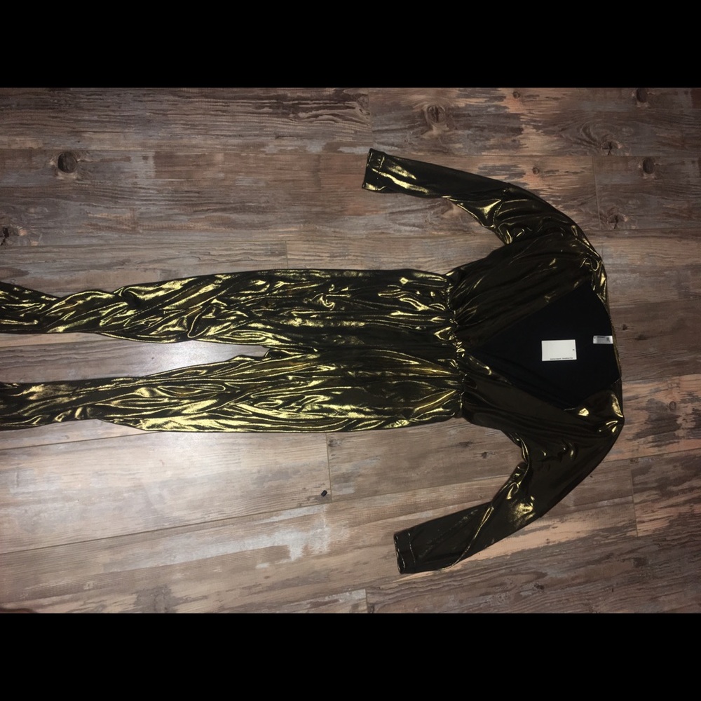 American Apparel gold jumpsuit
